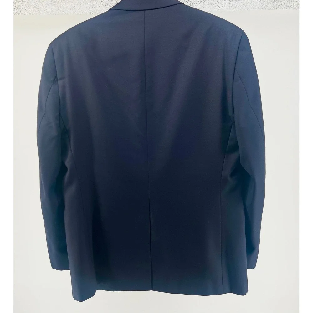 Lauren Ralph Lauren Blazer Men 40R Navy Blue Gold Button Wool Blend‎ Sport 0772